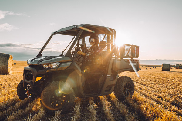 Off-road image in farm land